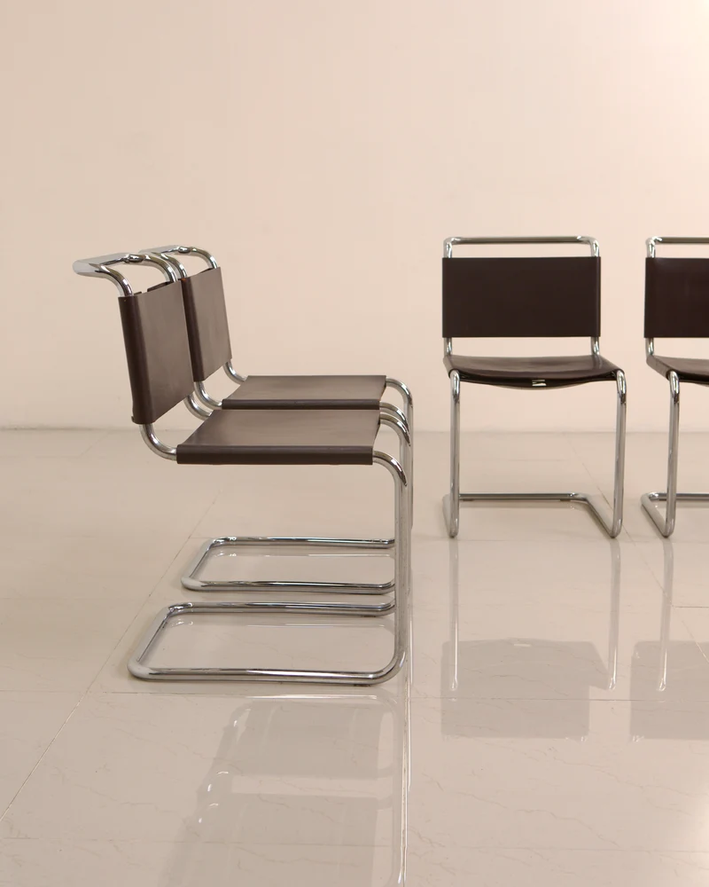 Set of 4 Chair "S33" by Mart Stam for Gavina 60's