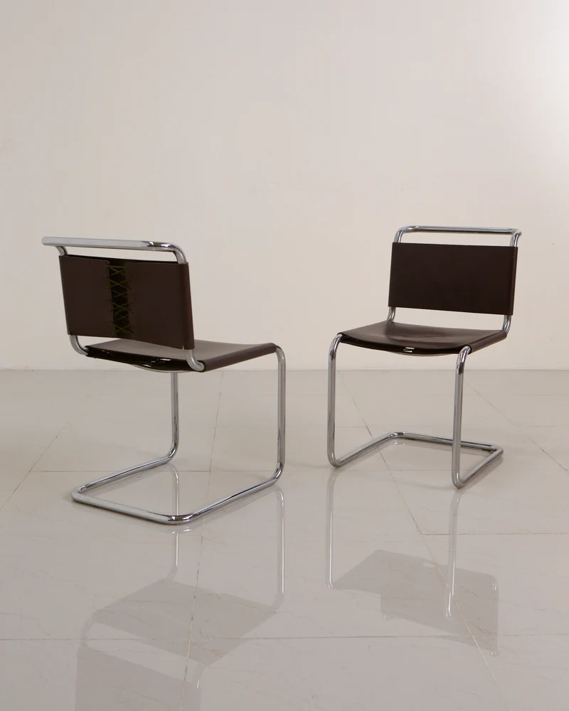 Set of 4 Chair "S33" by Mart Stam for Gavina 60's