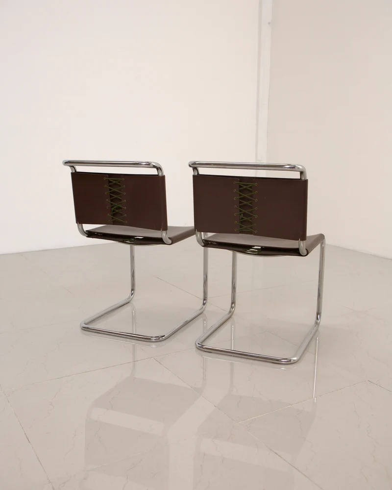Set of 4 Chair "S33" by Mart Stam for Gavina 60's