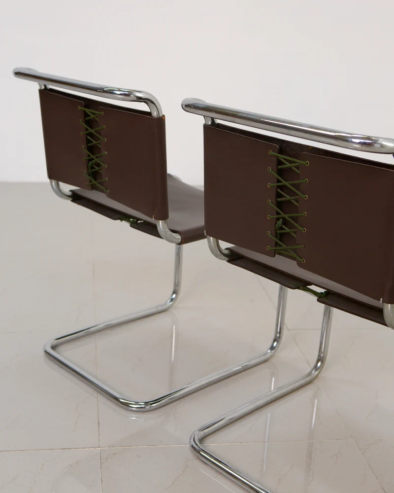 Set of 4 Chair "S33" by Mart Stam for Gavina 60's