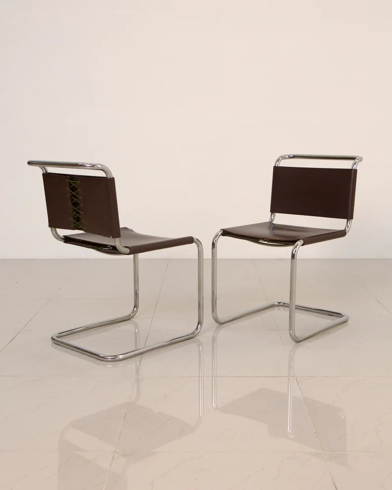 Set of 4 Chair "S33" by Mart Stam for Gavina 60's