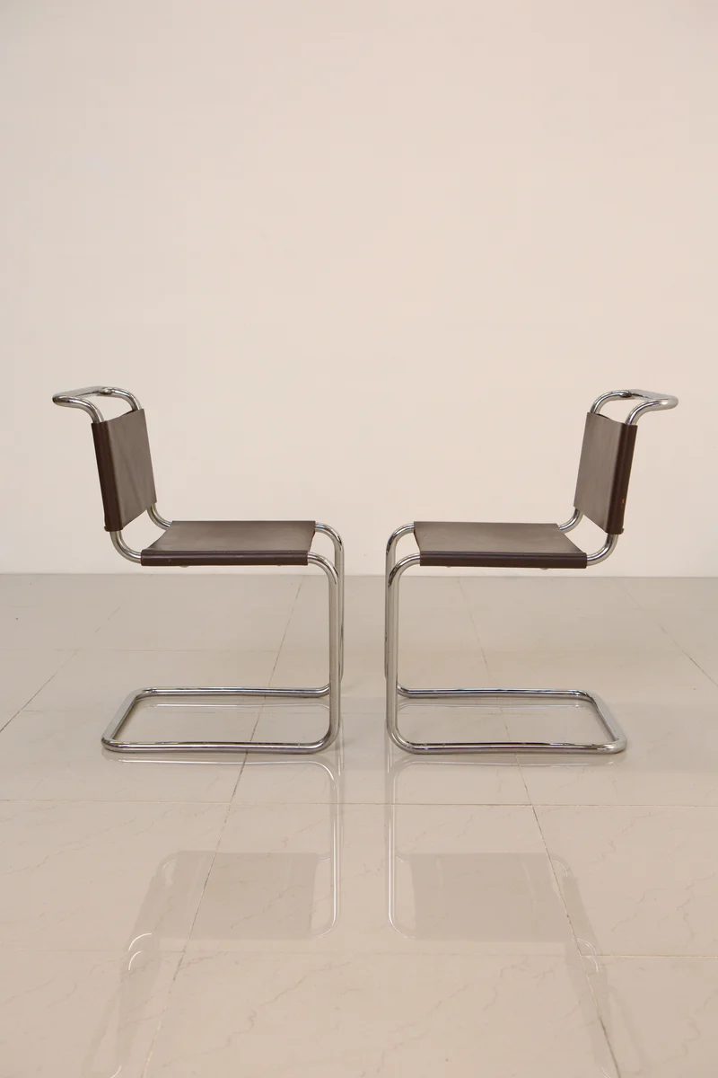 Set of 4 Chair "S33" by Mart Stam for Gavina 60's