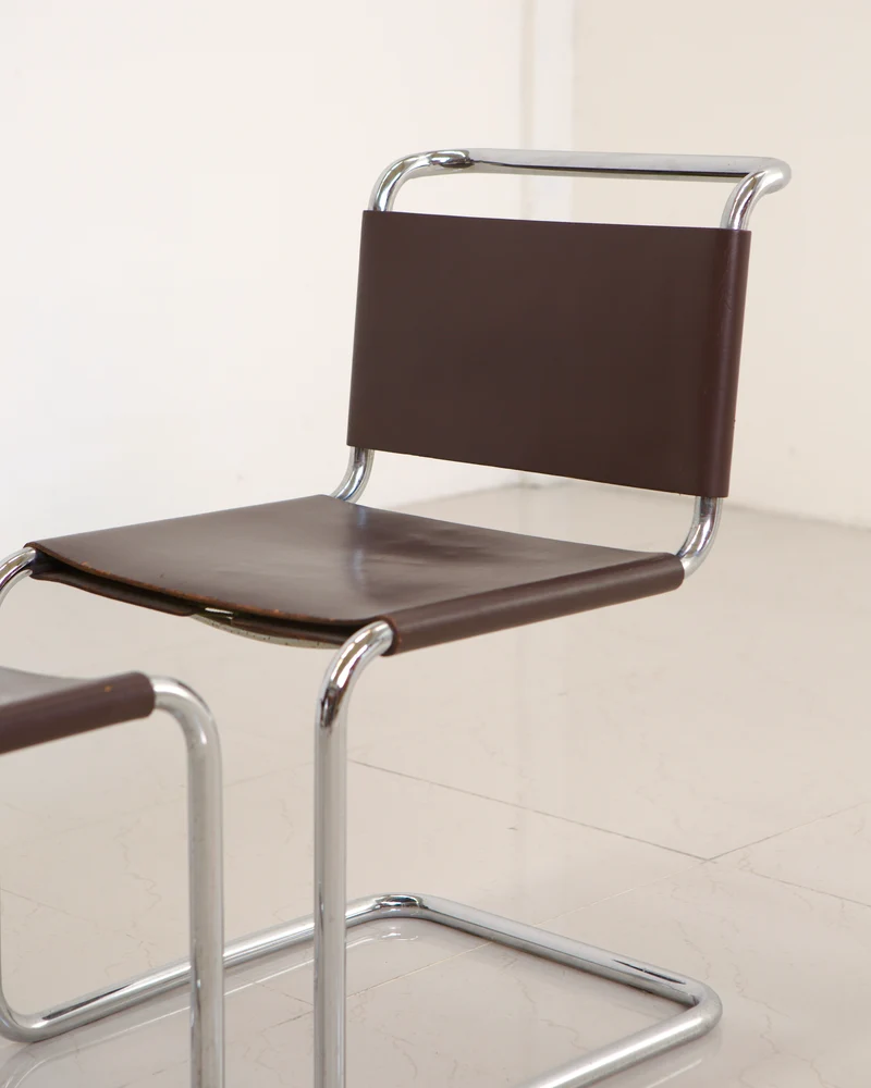 Set of 4 Chair "S33" by Mart Stam for Gavina 60's