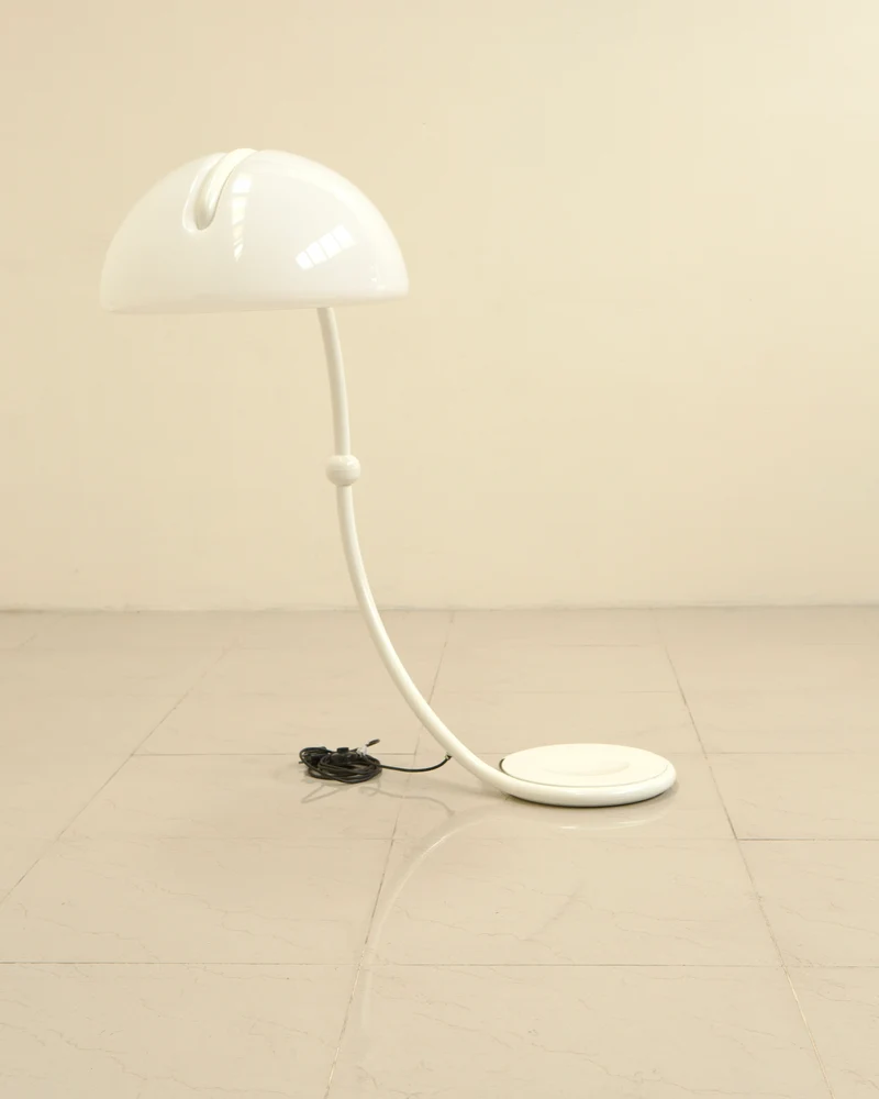 Vintage Floor Lamp "Serpente" by Elio Martinelli for Martinelli Luce 70's, 1960s