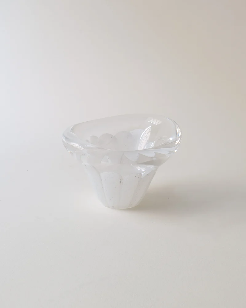 Vicke Lindstrand Glass Bowl Kosta 1950s