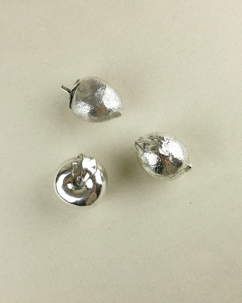 Fruits Table Figures Plated in 925 Silver