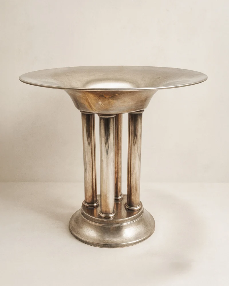 Large Silver plated Art Deco centrepiece by Fink