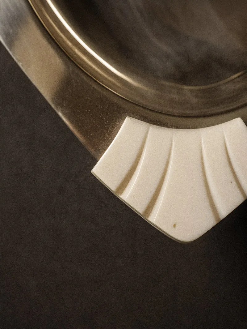 Art Deco Plate with Bakelite Grip, 1930s