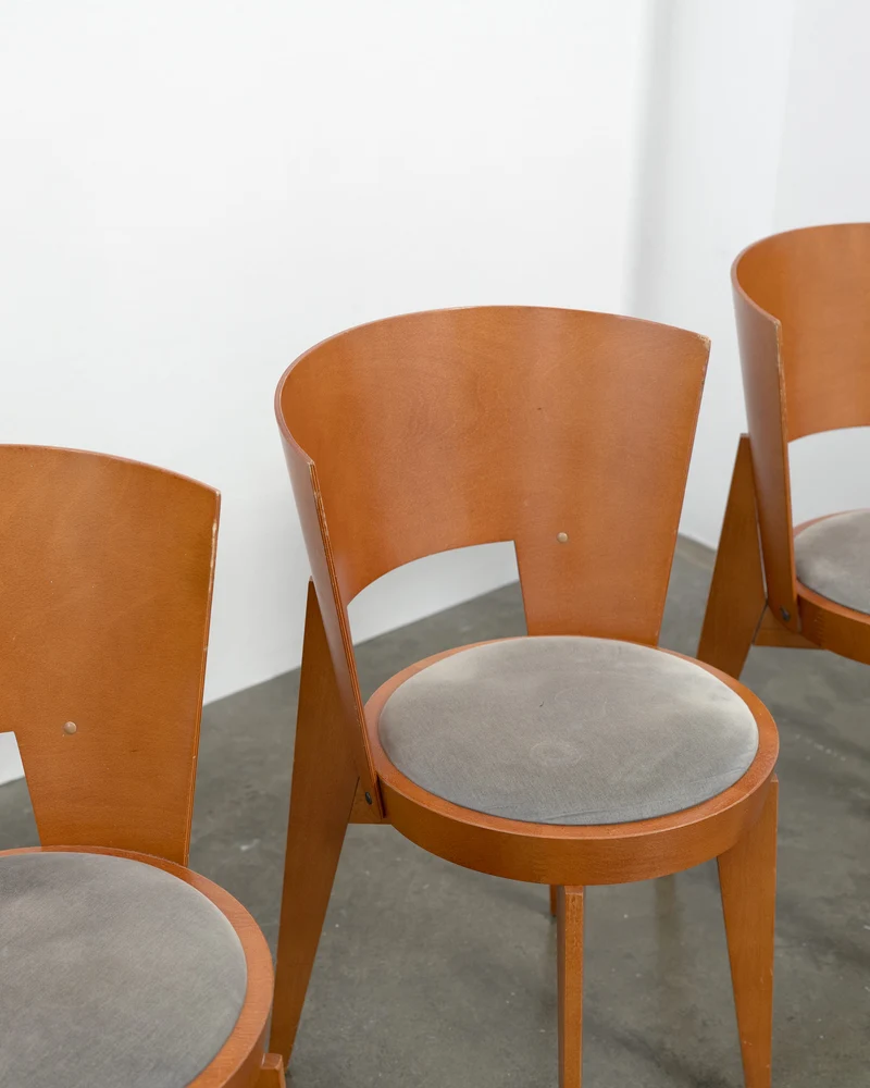 4 "Ola" Dining Chairs designed by Pascal Mourgue