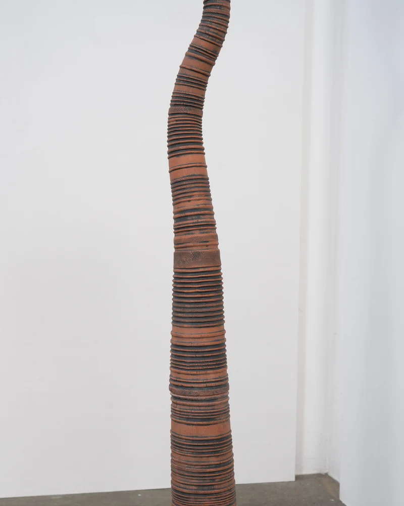 Vintage Sculptural Terracotta Floor Lamp