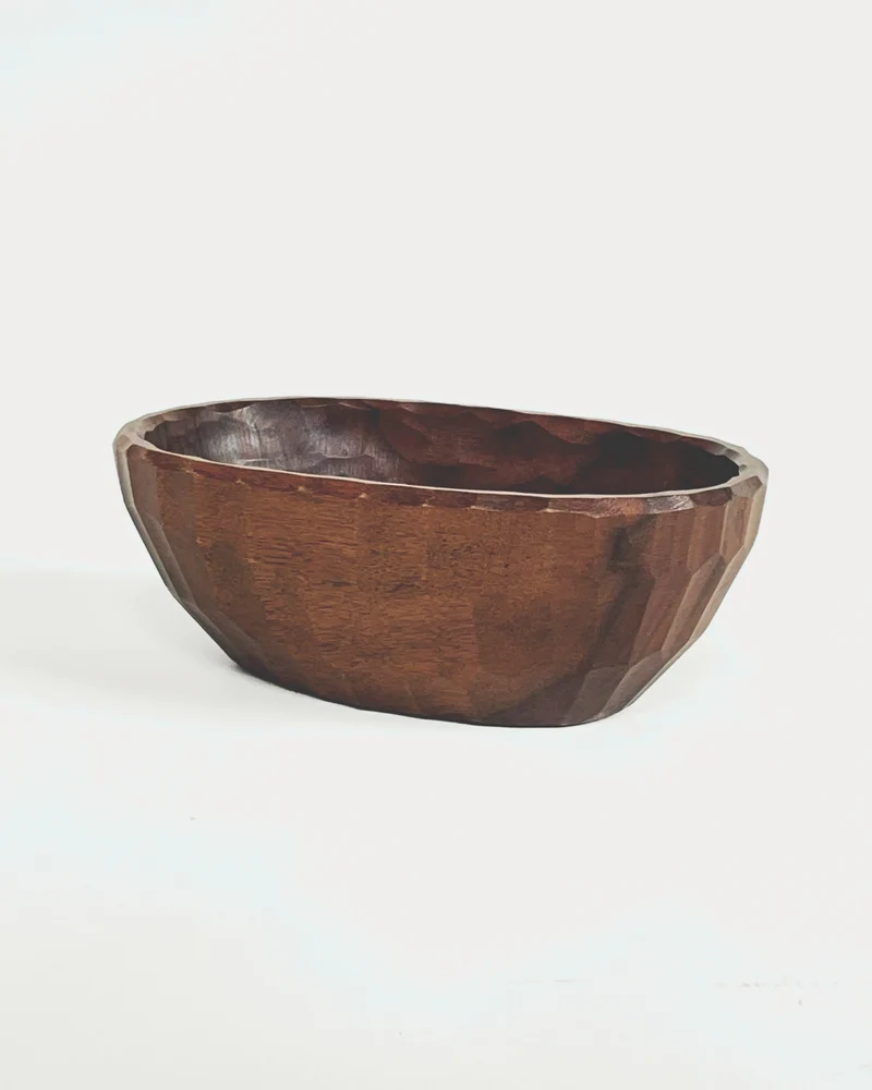 Carved wood bowl, France, 1960.