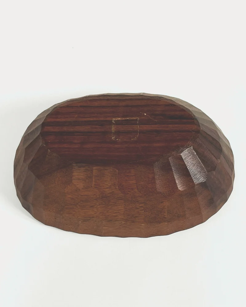 Carved wood bowl, France, 1960.