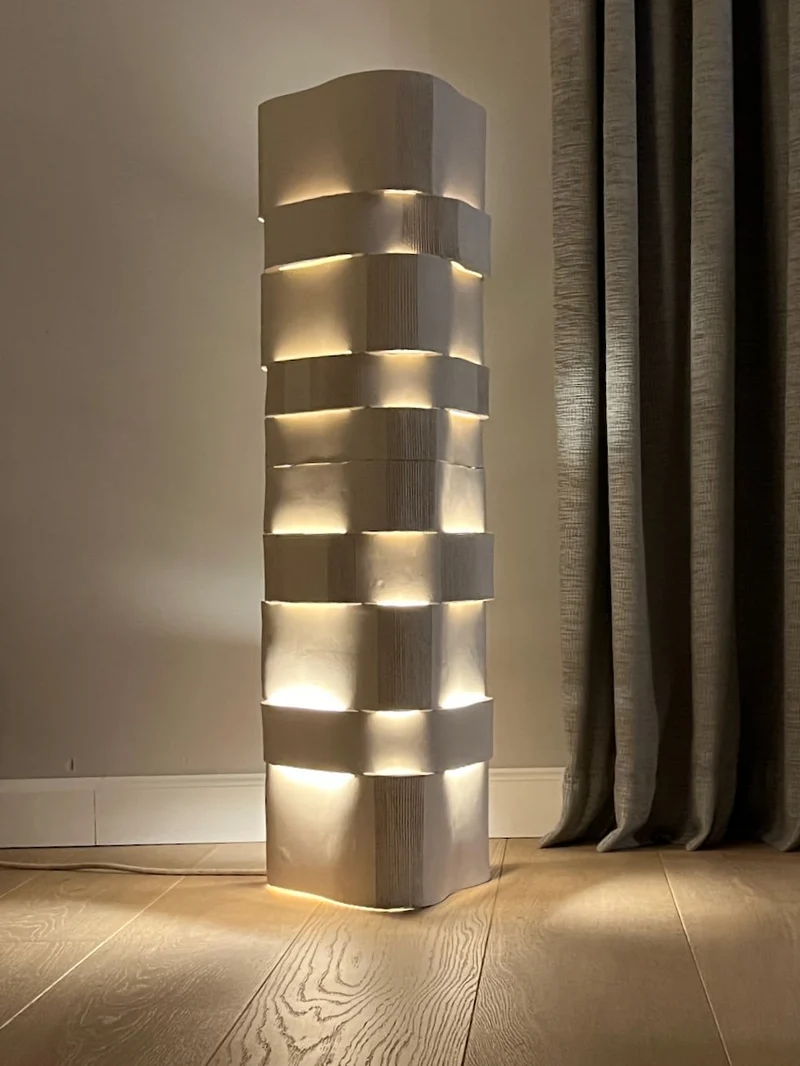Contemporary Floor Lamp in Ceramic - Too 60 Collection