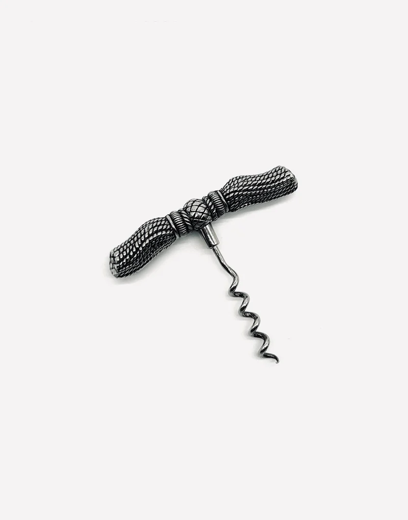 Vintage silver-plated tassel corkscrew