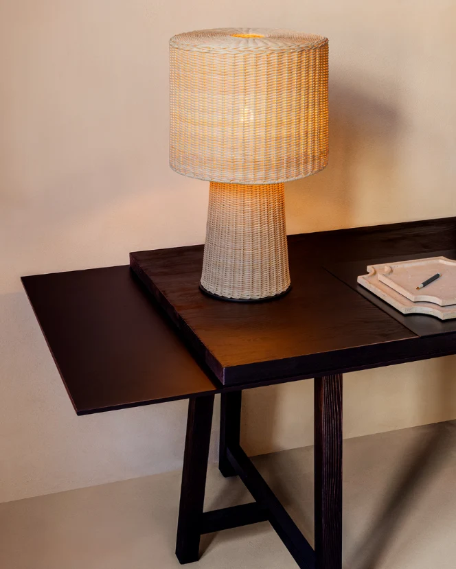EOLIE Rattan TABLE LAMP ROUND SMALL