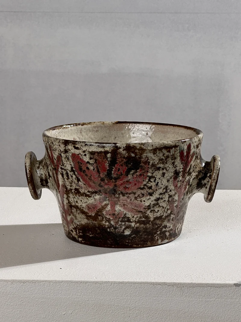 Ceramic Bowl by Gustave Reynaud, Atelier Le Mûrier, Vallauris, 1950s