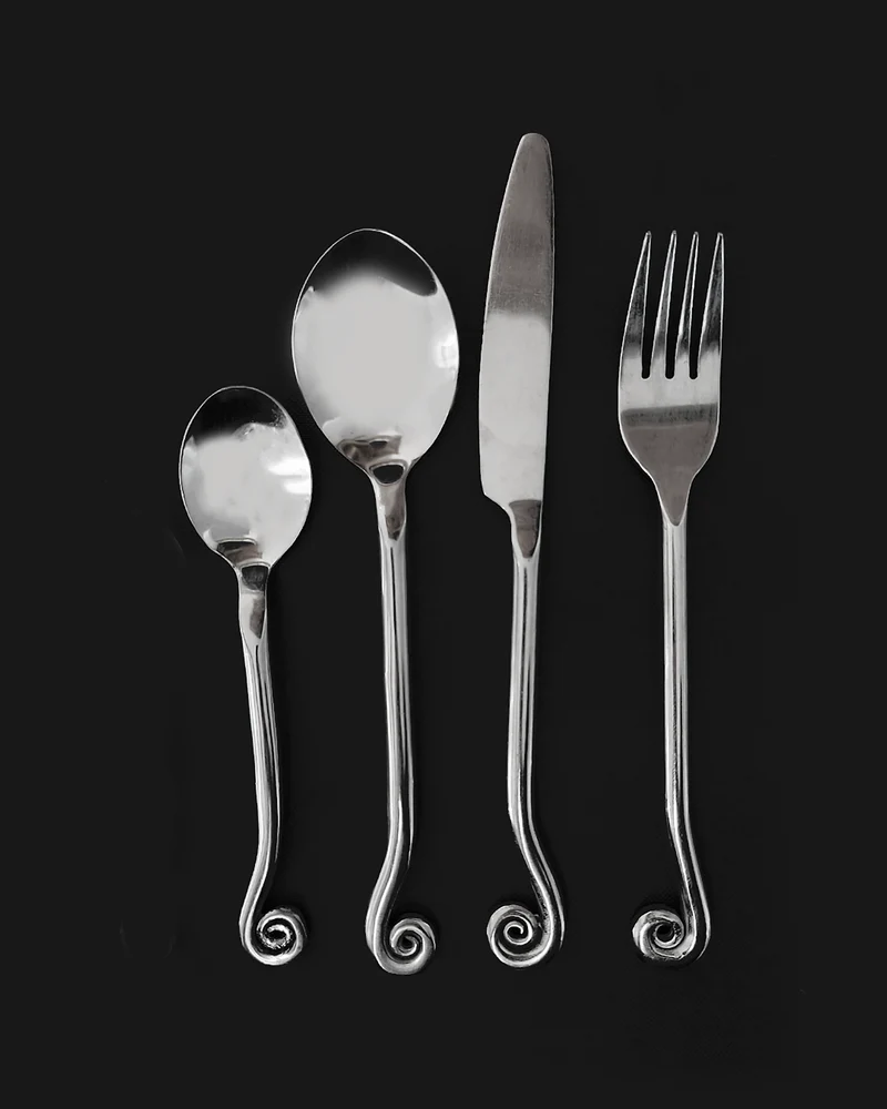 Set of 4 Spiral Cutlery