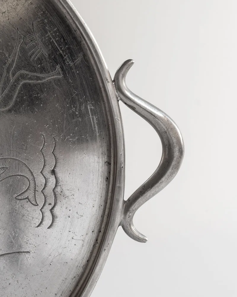 Art Deco Pewter Tray by Nils Fougstedt for Svenskt Tenn, 1931
