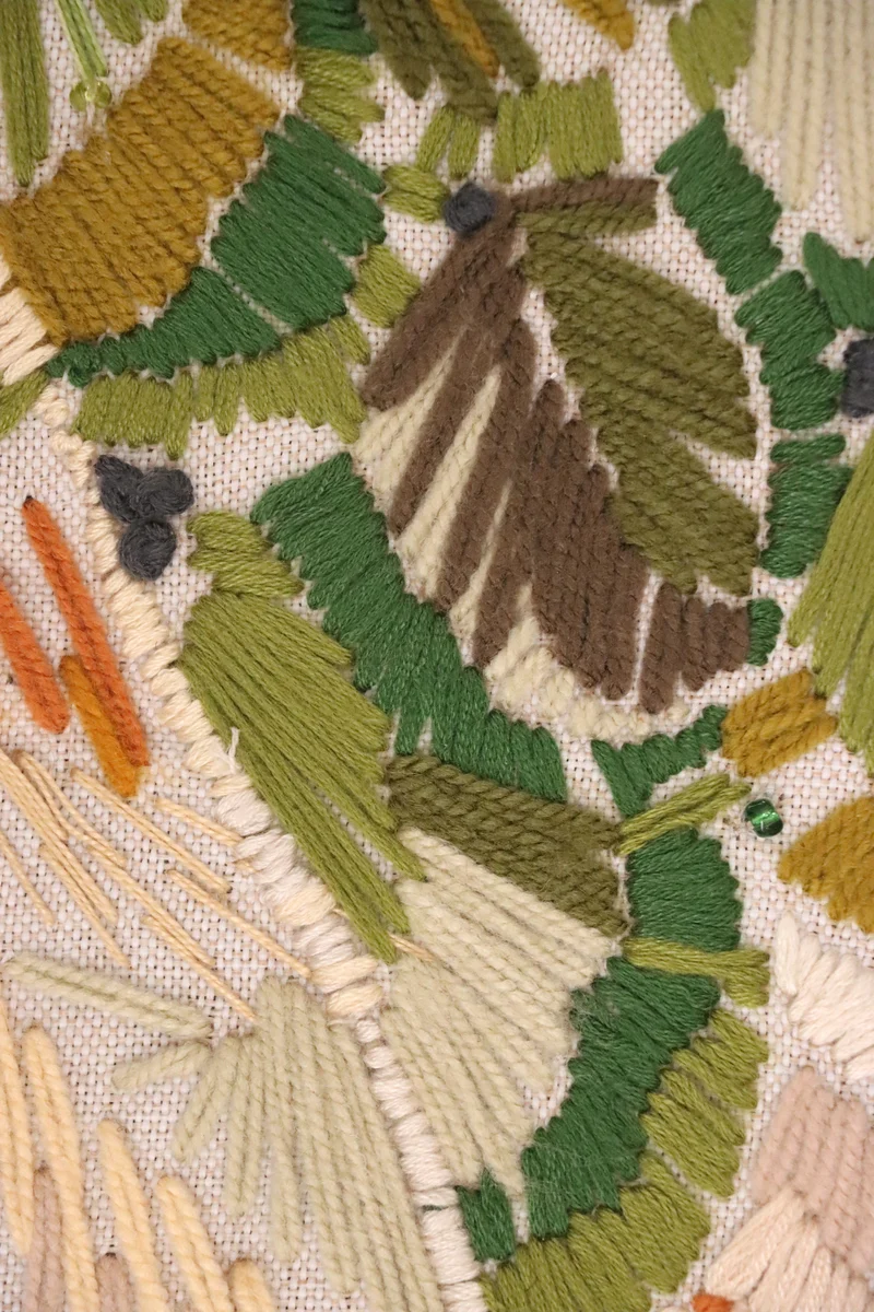 SIMORGH II – Solid Walnut with Hand-Embroidered Upholstery