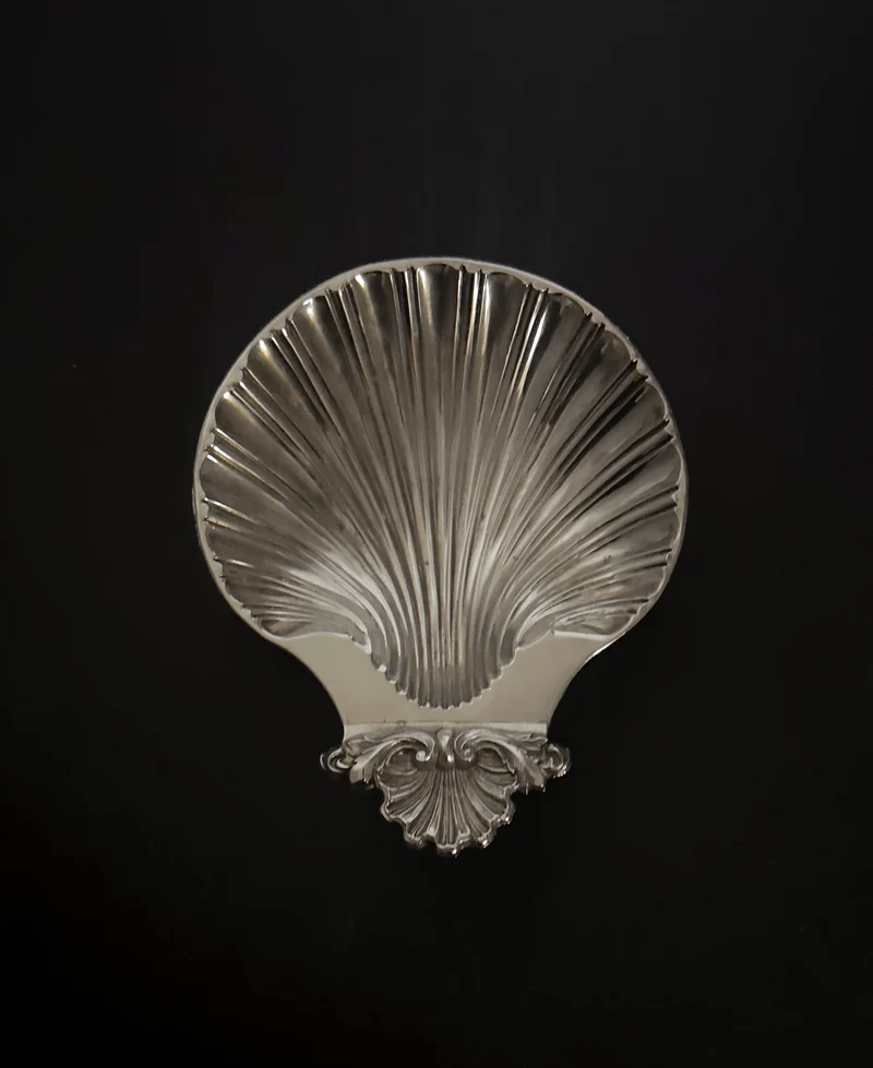 Silverplate Clam Shell Dish