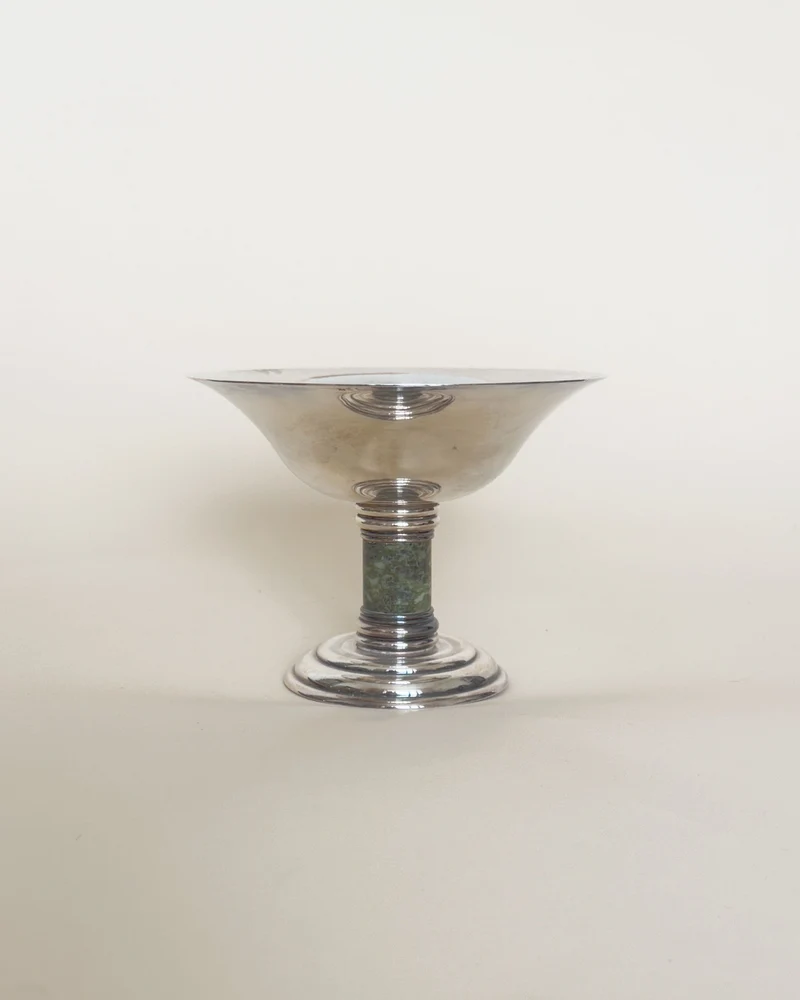 Jean E. Puiforcat Art Deco Silver-Plated Tazza