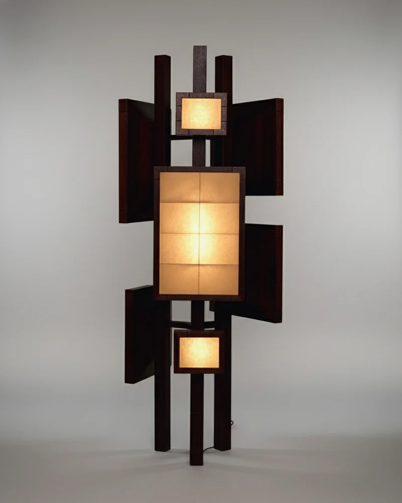 Antenna Totem Glass Floor Lamp