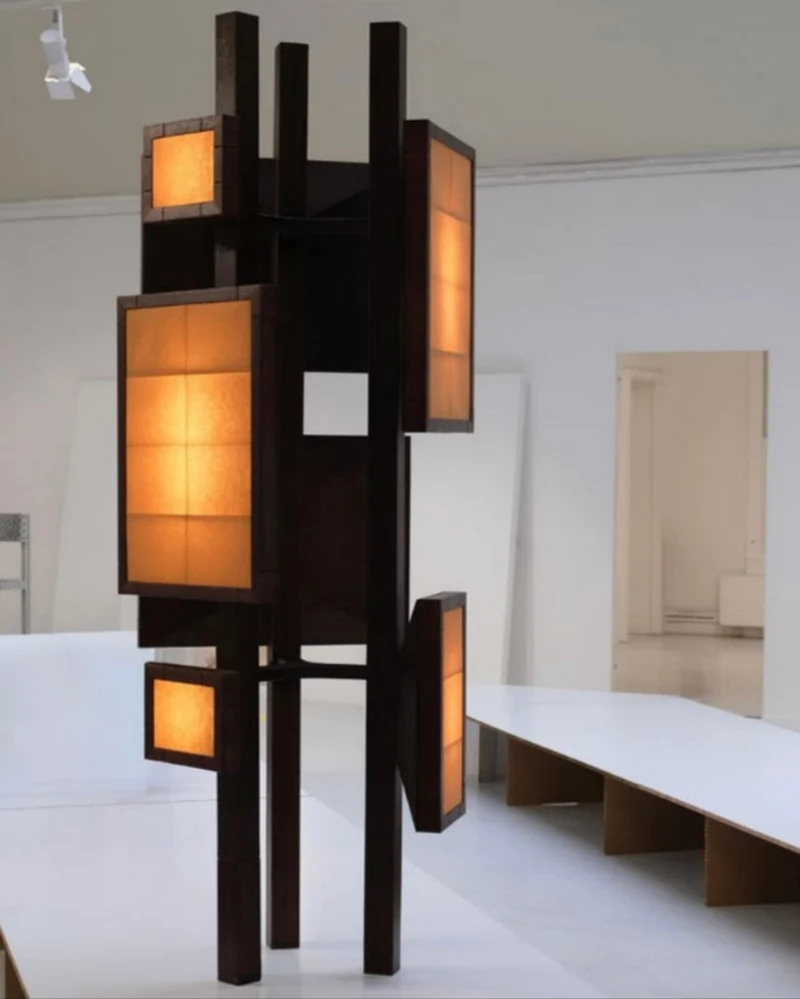 Antenna Totem Glass Floor Lamp