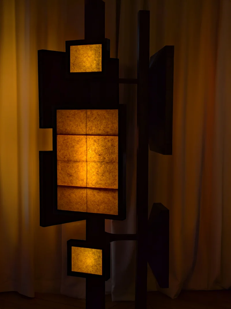 Antenna Totem Glass Floor Lamp