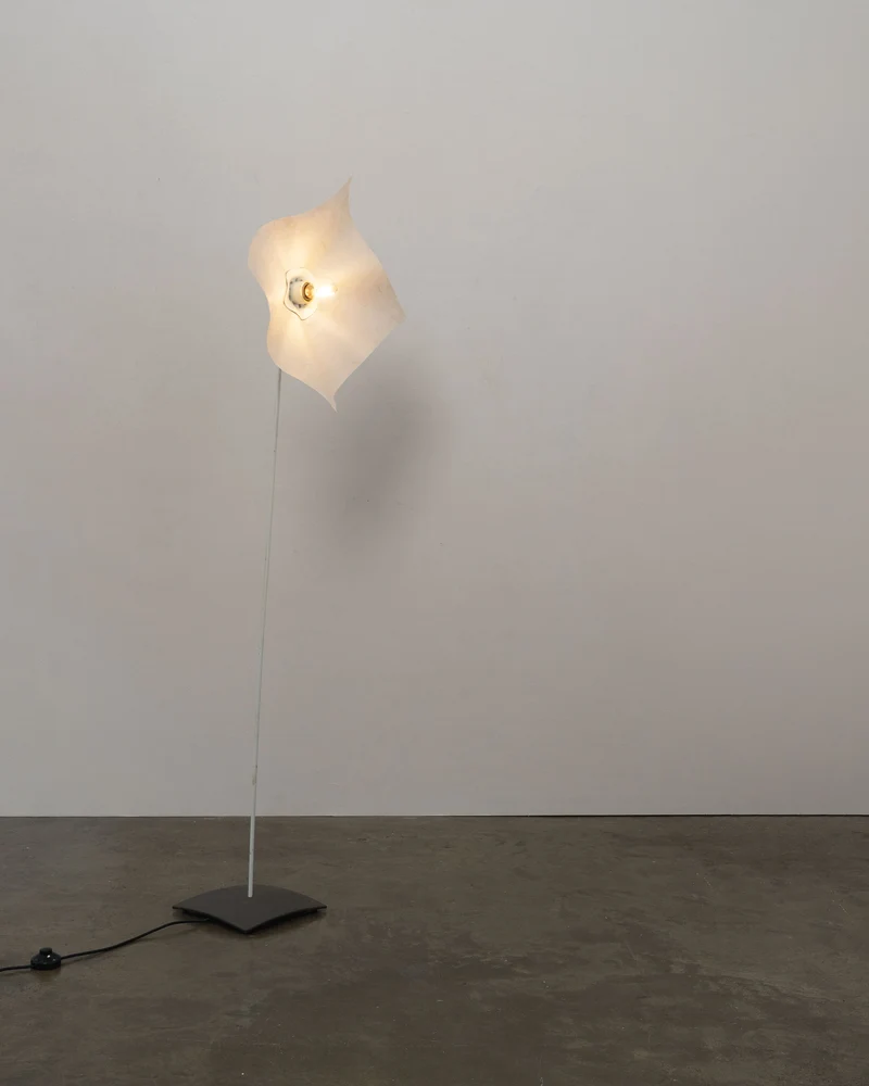 Vintage 'Area 160' Washi Paper Floor Lamp By Mario Bellini For Artemide, c.1970