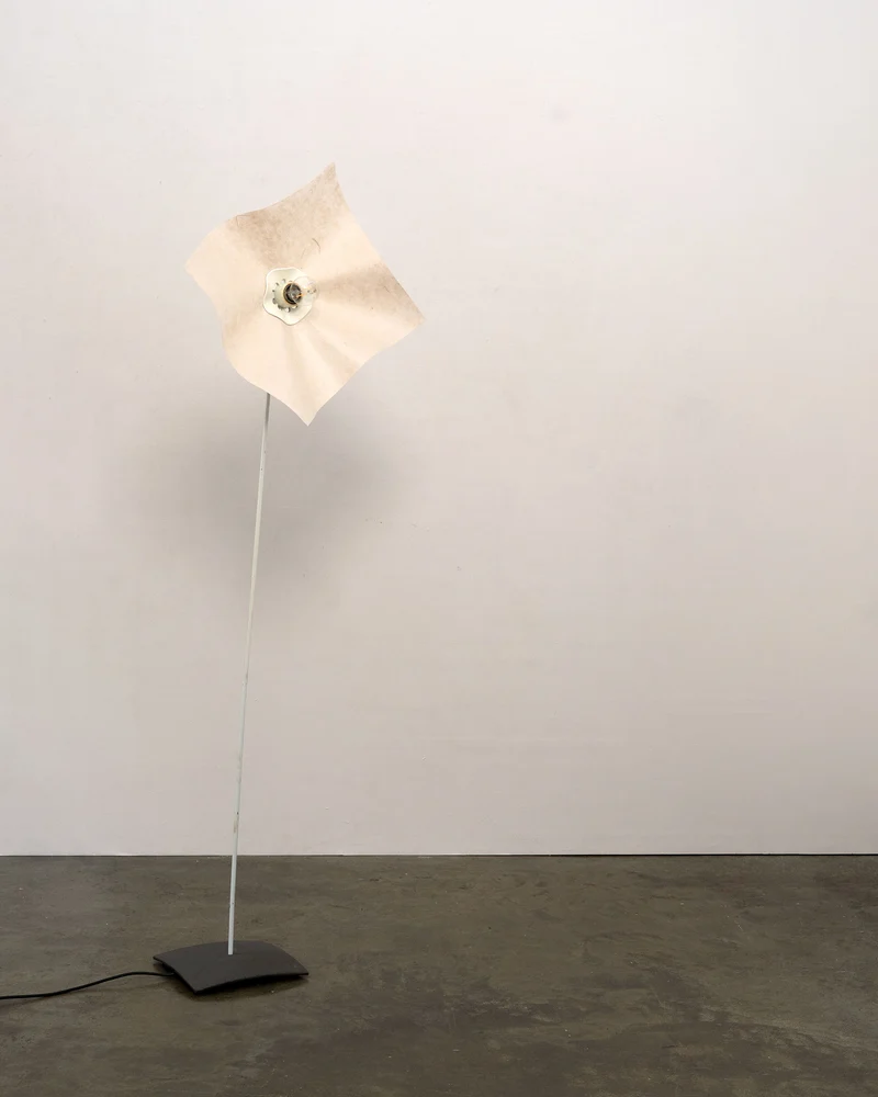 Vintage 'Area 160' Washi Paper Floor Lamp By Mario Bellini For Artemide, c.1970