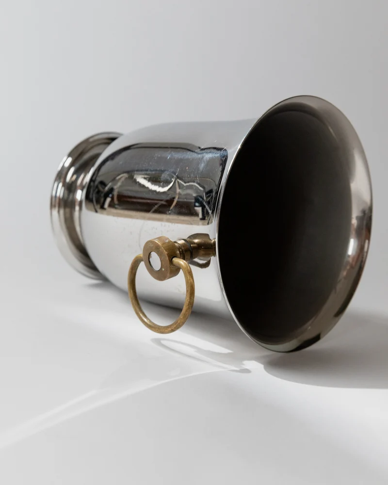 Vintage Champagne or Wine Cooler - Silver Plated Timeless Design by Jean Couzon 1980s