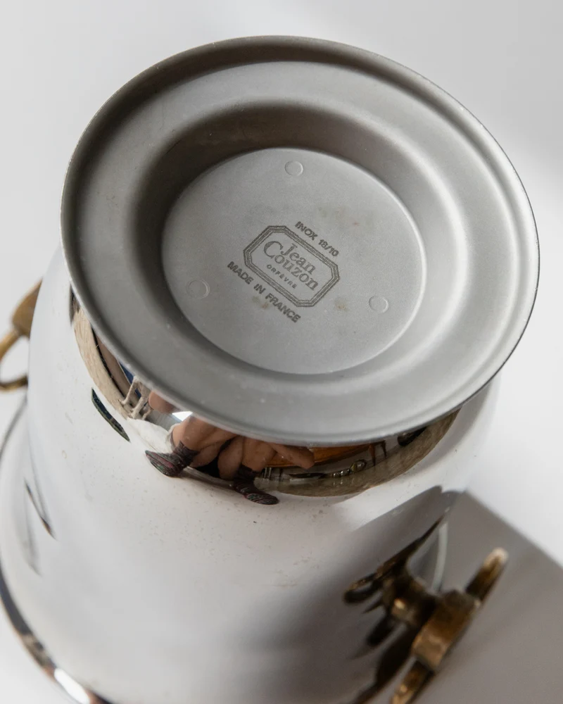 Vintage Champagne or Wine Cooler - Silver Plated Timeless Design by Jean Couzon 1980s