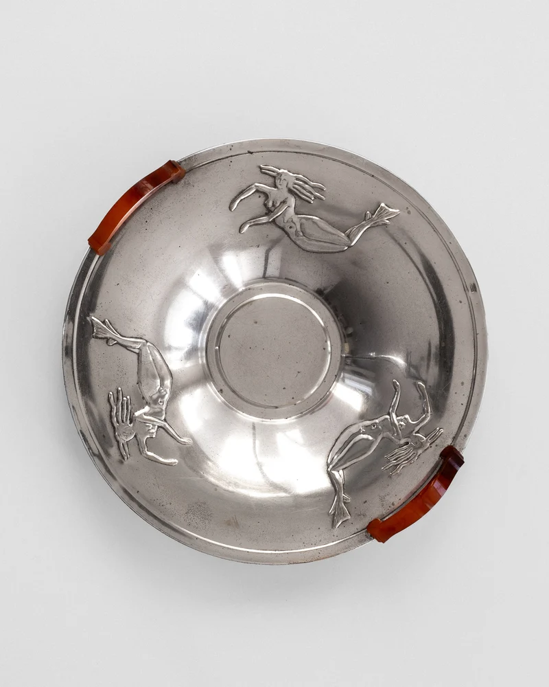 Centerpiece Art Deco Dish with Meramids, 1930s