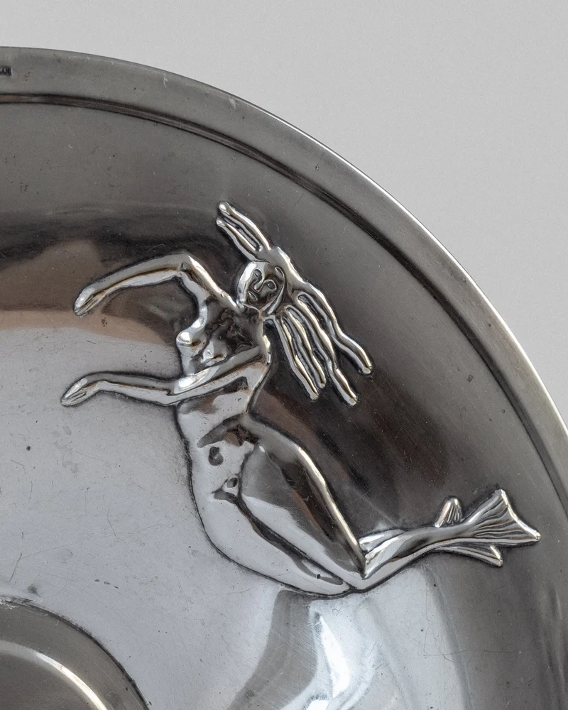 Centerpiece Art Deco Dish with Meramids, 1930s
