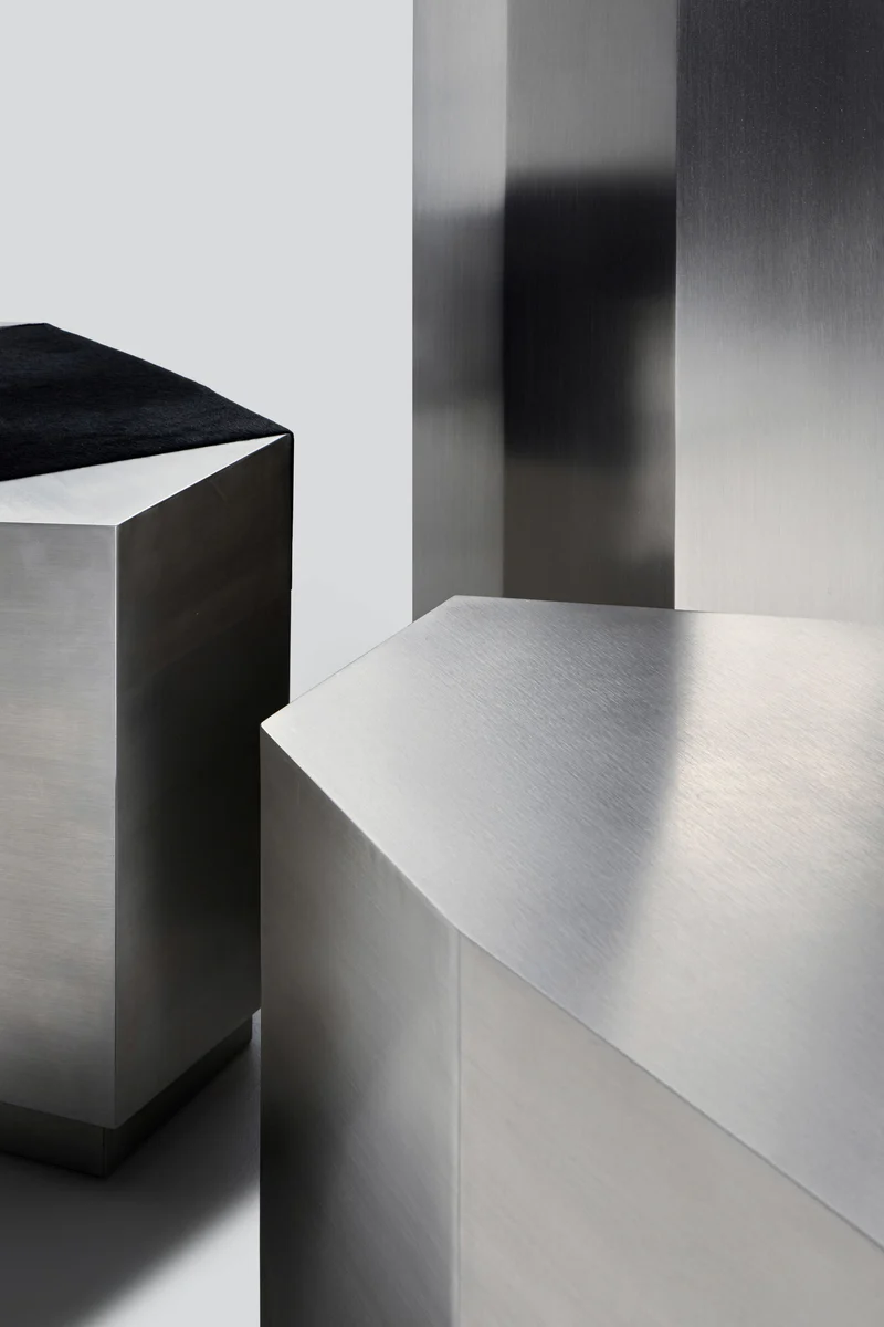 'Ame III' Steel Coffee Table