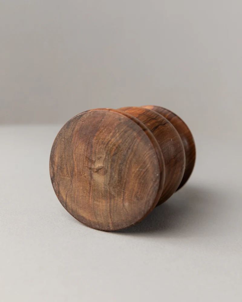 Curved Wooden Table Lighter, Italy 1960s