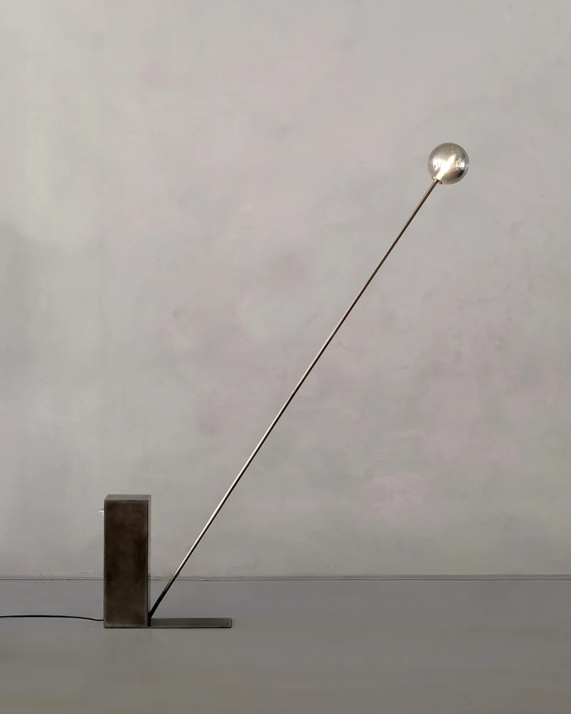 'Oblique Glow' Steel Floor Lamp
