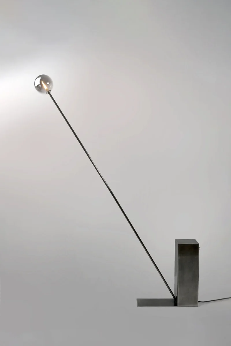 'Oblique Glow' Steel Floor Lamp