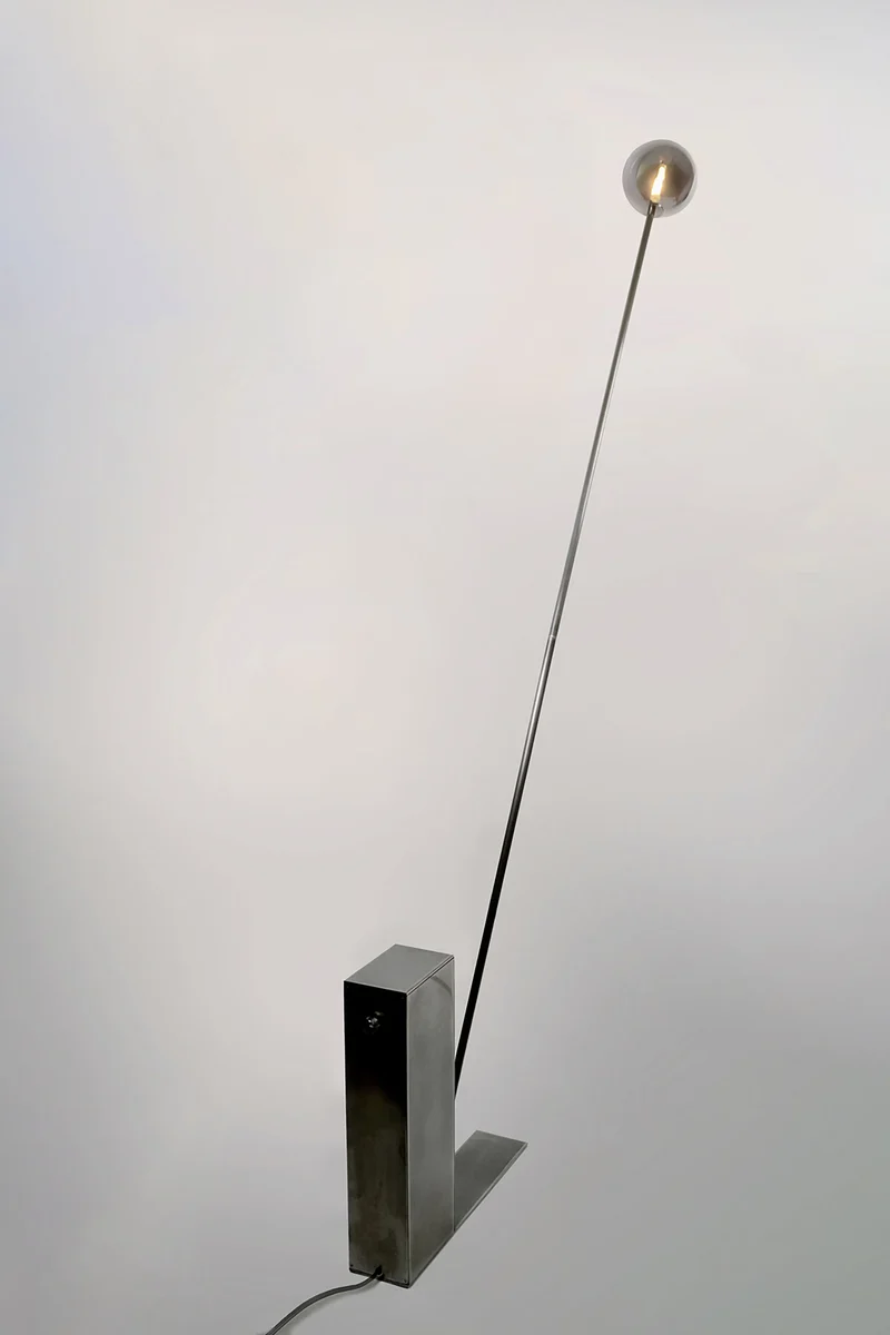'Oblique Glow' Steel Floor Lamp