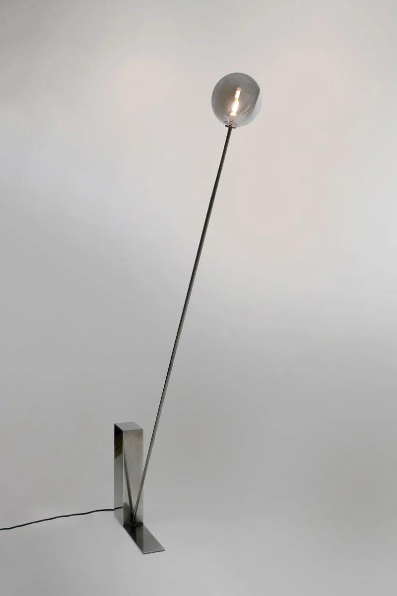 'Oblique Glow' Steel Floor Lamp