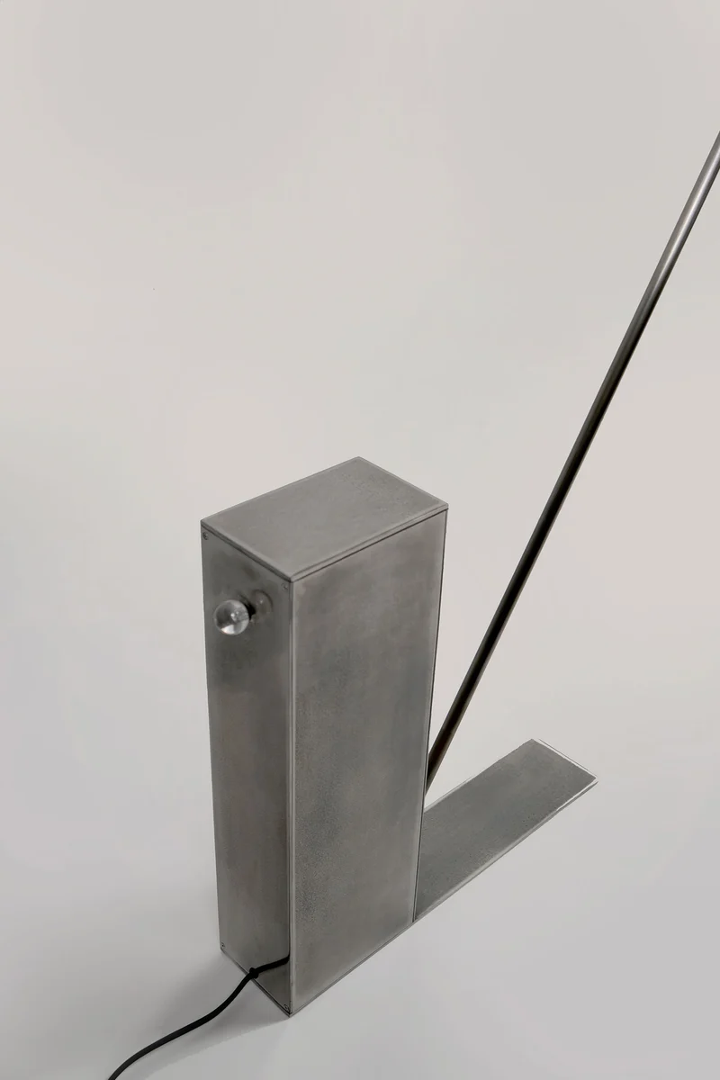 'Oblique Glow' Steel Floor Lamp