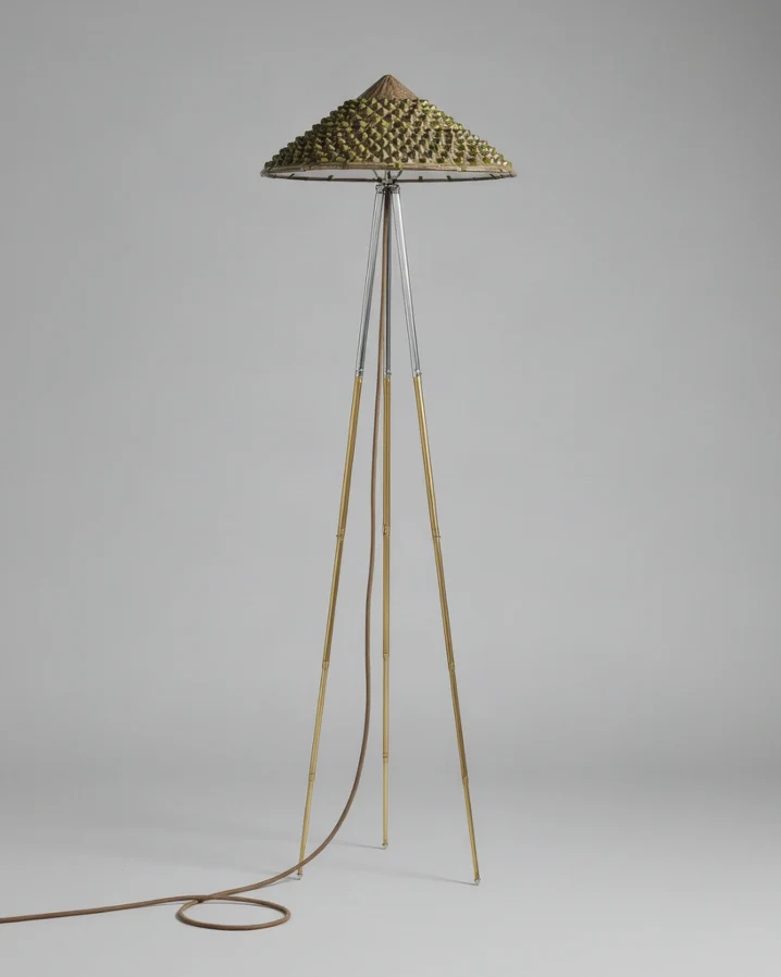 'Horst' Tripod Brass Floor Lamp
