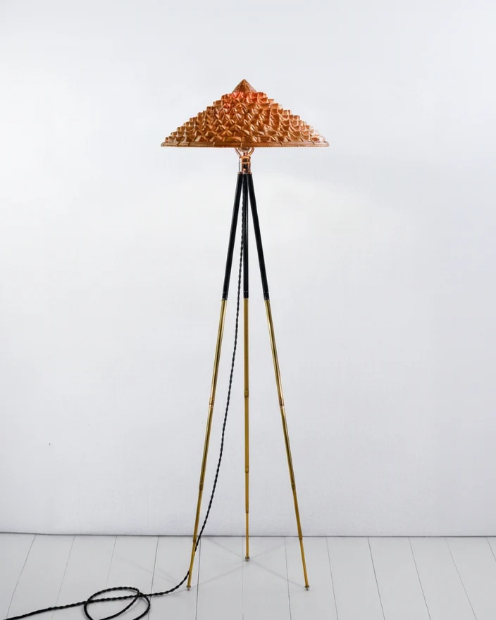 'Horst' Tripod Brass Floor Lamp