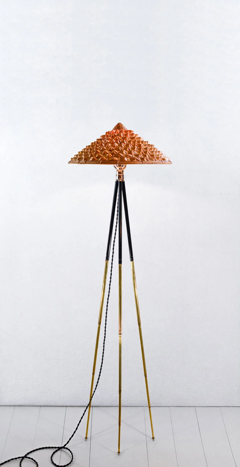 'Horst' Tripod Brass Floor Lamp