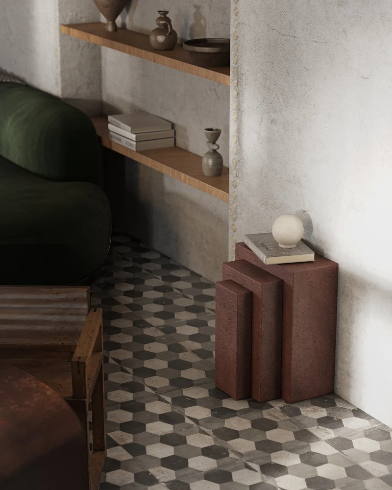 'Coa' Side Table Tezontle