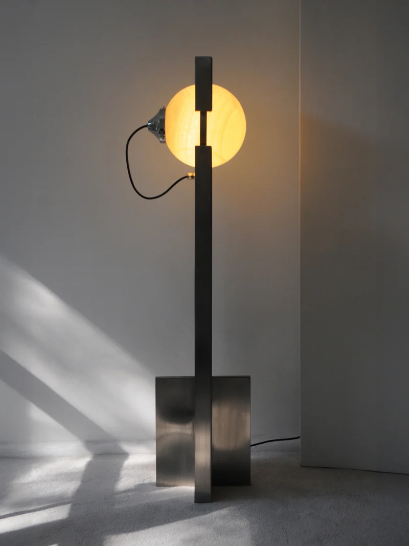 Hero Lamp, Postmodern Stainless Steel Floor Lamp