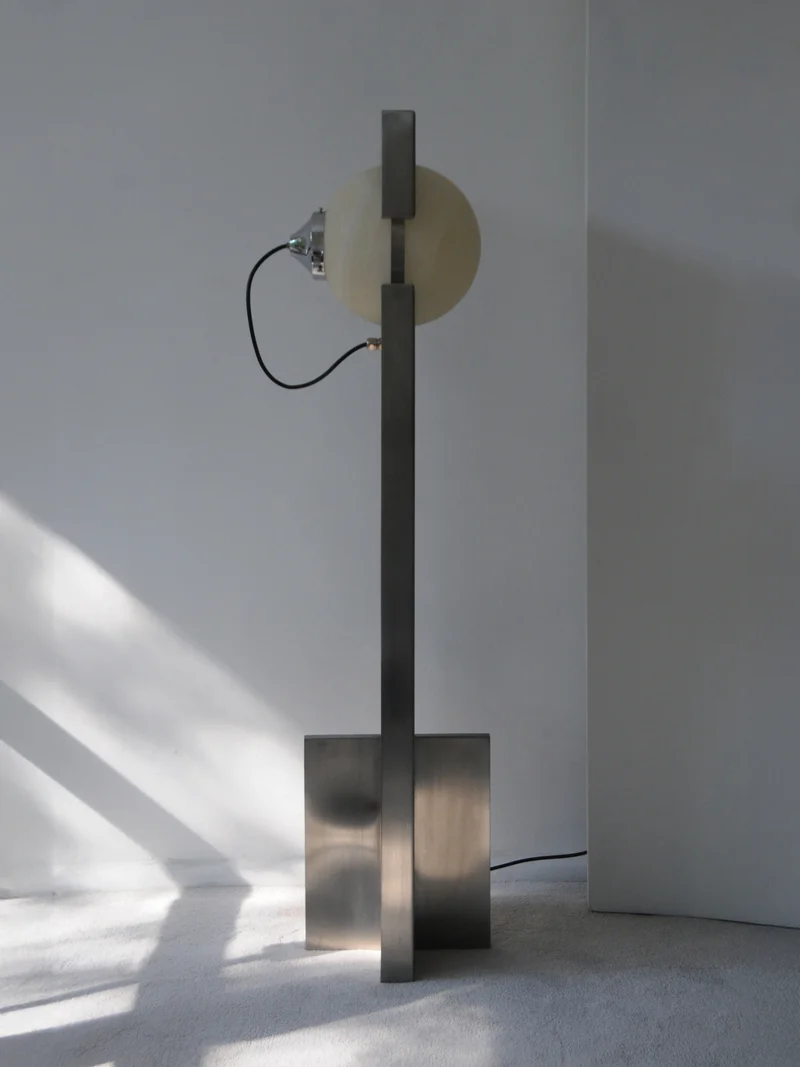 Hero Lamp, Postmodern Stainless Steel Floor Lamp
