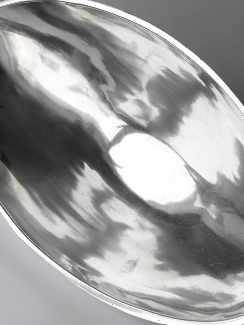 Polished Aluminum Contemporary Large Deep Bowl