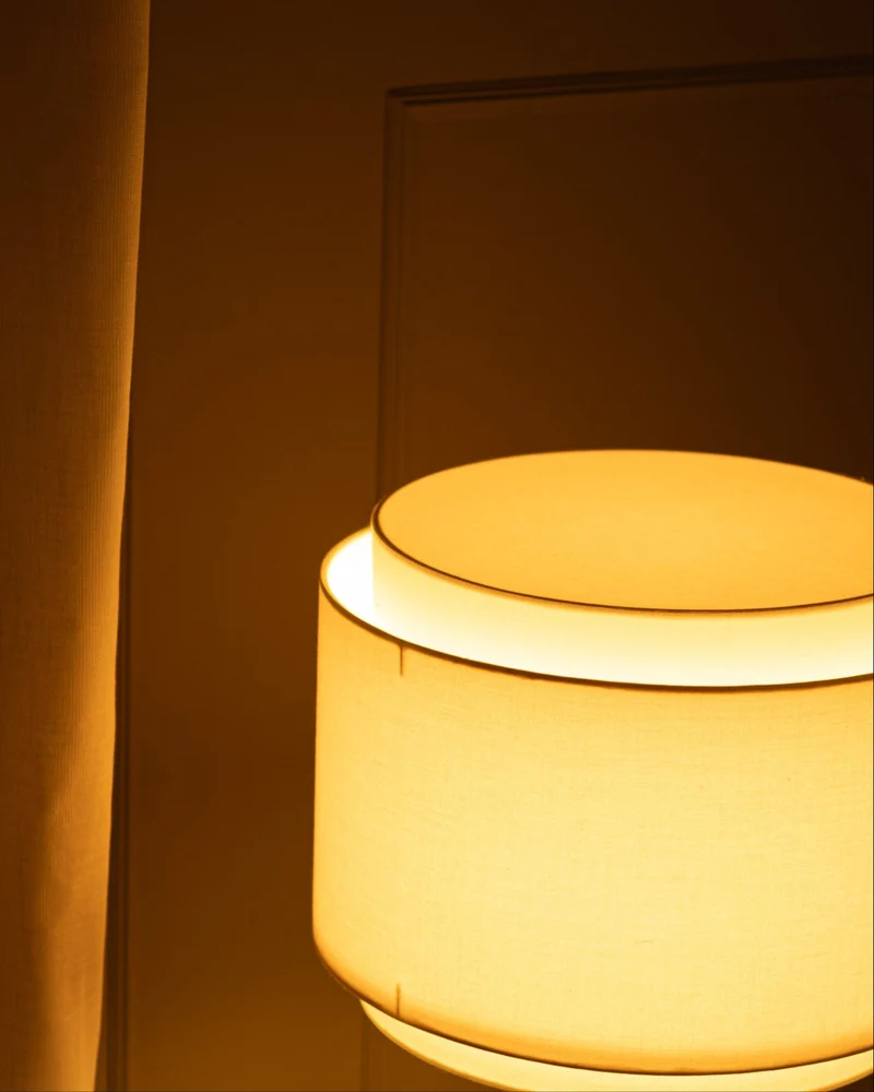 'Pipito Duoble' Table Lamp in Brown Marble