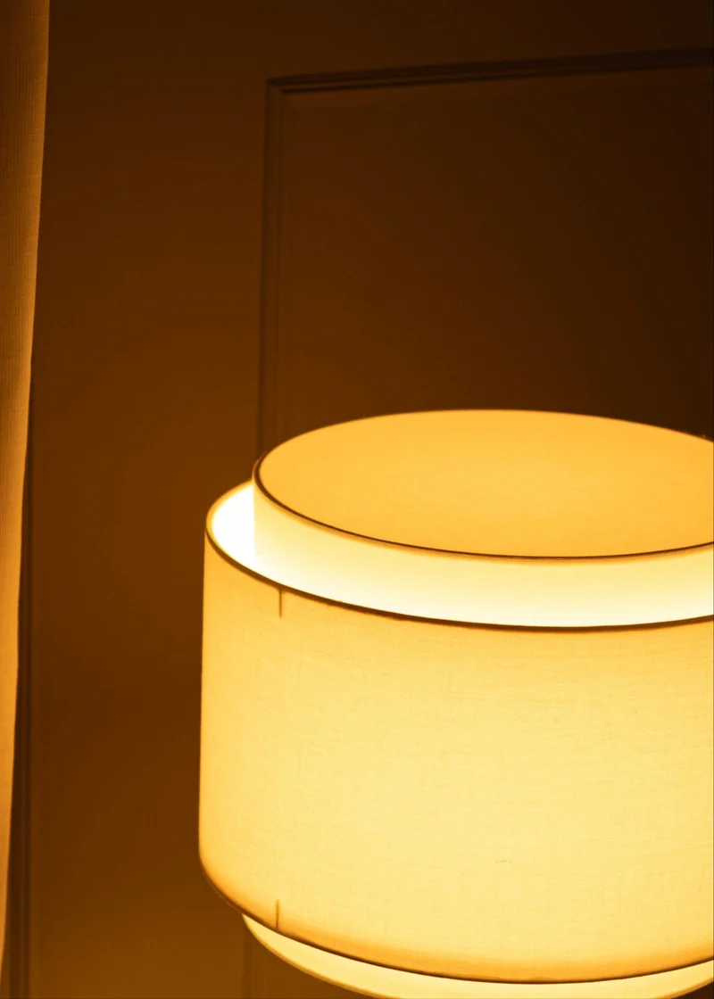 'Pipo Duoble' Table Lamp in Brown Marble